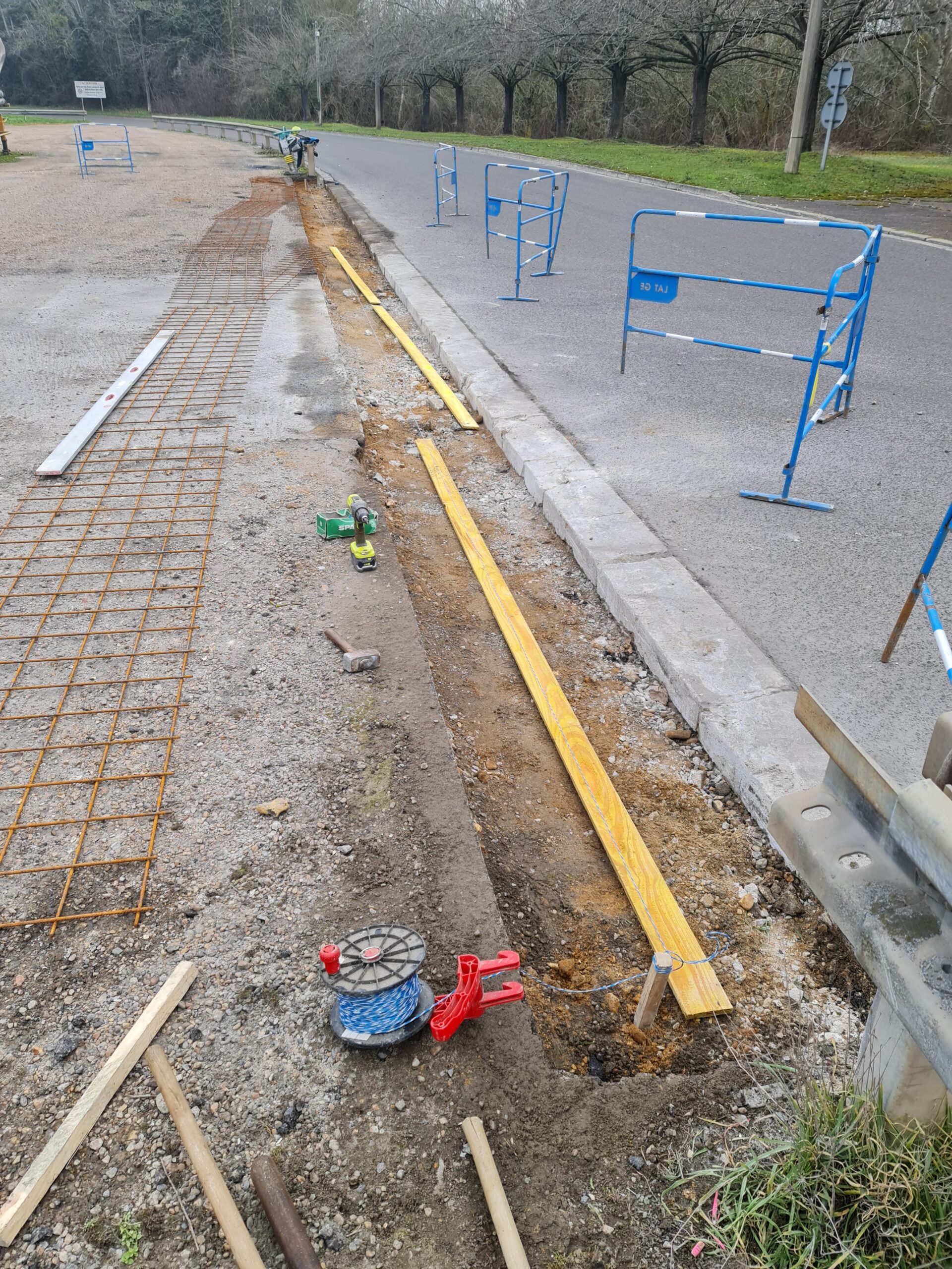 Réfection de trottoirs et voirie suite à travaux VRD Tech.