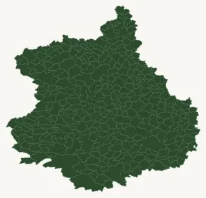 Carte de l'eure-et-loir (département du 28) où intervient VRDTECH pour ses services de pompage de fosse septique, d'hydrocurage de canalisation ou d'inspection par caméra